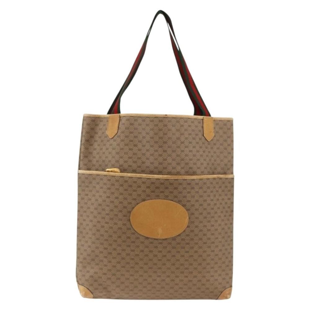 Gucci Micro GG Supreme Web Tote Bag Beige